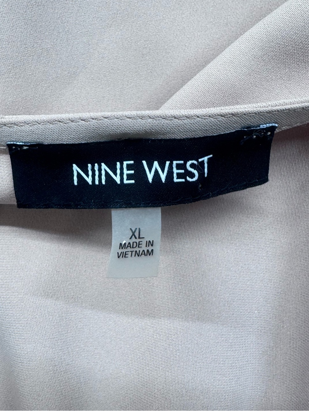 Nine West Soft Crepe Duster Jacket Blush Pink Open Front Drape Trench Size XL - Picture 11 of 12